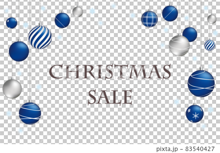 Blue Christmas ball frame 83540427