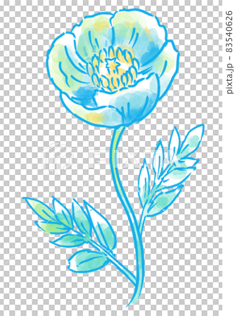 チラシや広告やアイコンに使える春に咲くポピーの花畑② 83540626