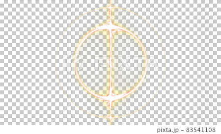 CGレーザー レンズで屈折する光のイメージ CGレーザー レンズで屈折する光のイメージ 83541108