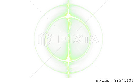 CGレーザー レンズで屈折する光のイメージ CGレーザー レンズで屈折する光のイメージ 83541109