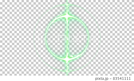 CGレーザー レンズで屈折する光のイメージ CGレーザー レンズで屈折する光のイメージ 83541111