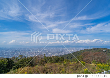 生駒山上遊園地から見た大阪市街（生駒山の山頂） 83542010