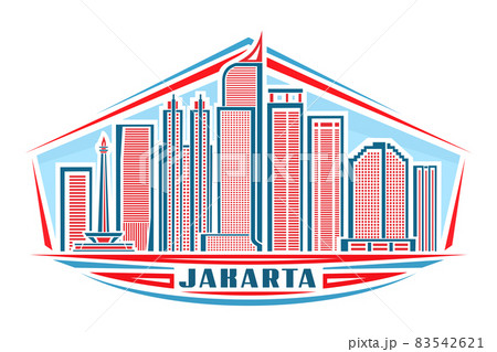 Vector illustration of Jakarta Vector illustration of Jakarta 83542621