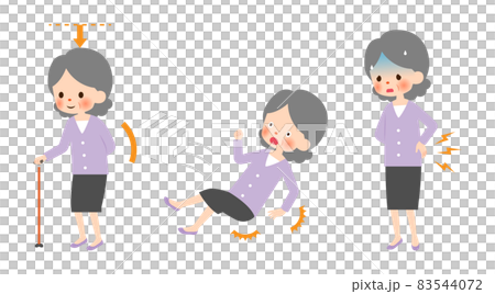 骨粗しょう症の代表的な症状 骨粗しょう症の代表的な症状 83544072