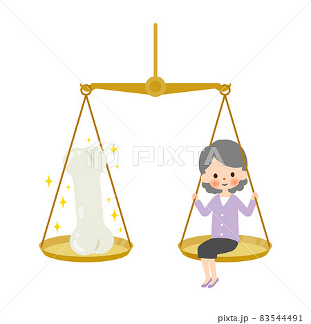 骨粗しょう症のイメージイラスト 83544491