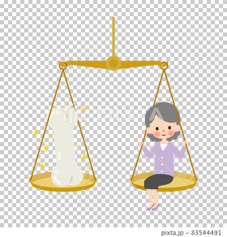 骨粗しょう症のイメージイラスト 83544491