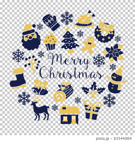 Christmas icon and illustration material collection Christmas icon and illustration material collection 83544864