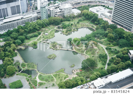 上からの旧芝離宮恩賜庭園 83545824