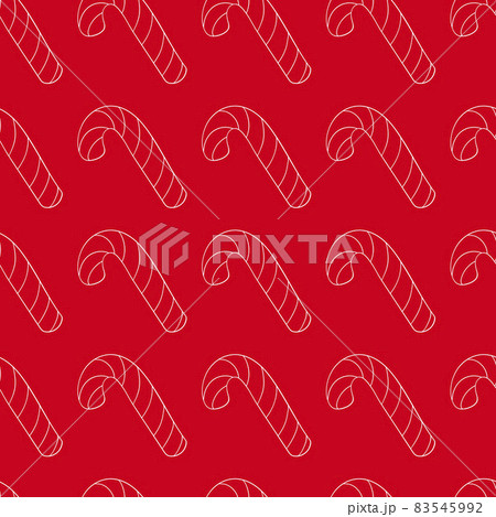 Seamless vector pattern, Christmas tree decorations. Pattern in hand draw style 83545992