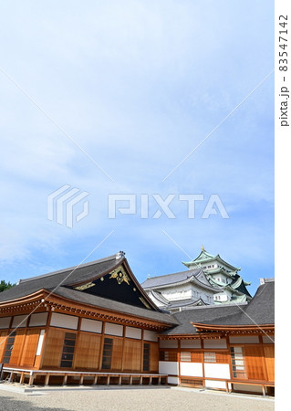 名古屋城の本丸御殿の上洛殿と天守 名古屋城の本丸御殿の上洛殿と天守 83547142