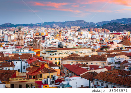 Malaga, Spain Cityscape View Malaga, Spain Cityscape View 83548971