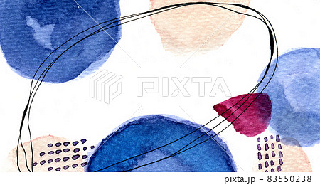 Abstract art background with Japanese wave pattern 83550238