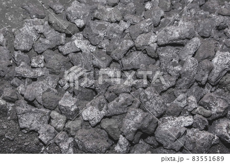 Black Fossil Coking Coal Fuel for Metal Smelting Texture Background 83551689