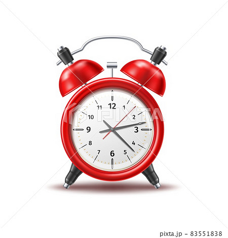 Realistic Alarm Clock 3d Vintage Sleep And のイラスト素材 5518
