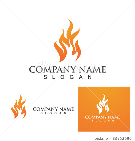 Fire flame vector illustration design template 83552690