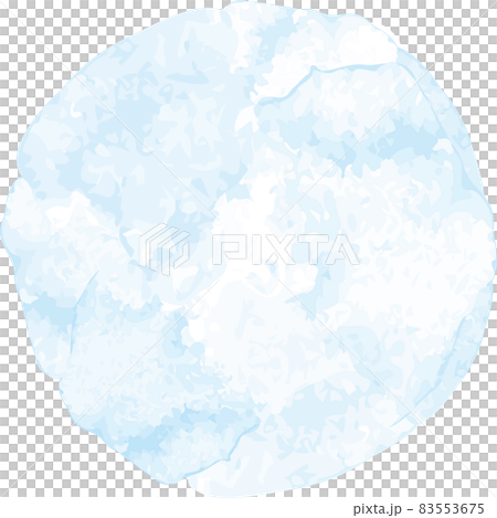 Light blue watercolor paint circular round handwriting texture bleeding illustration material Light blue watercolor paint circular round handwriting texture bleeding illustration material 83553675