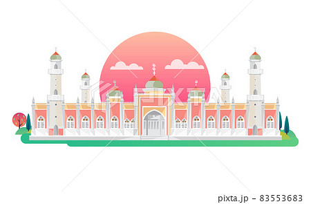 The Pattani Central Mosque, Pattani Province, Thailand, Vector Illustration The Pattani Central Mosque, Pattani Province, Thailand, Vector Illustration 83553683