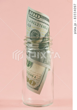 American dollar bill, saving concept American dollar bill, saving concept 83554097