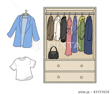 クローゼット_ワードローブと洋服 クローゼット_ワードローブと洋服 83555628