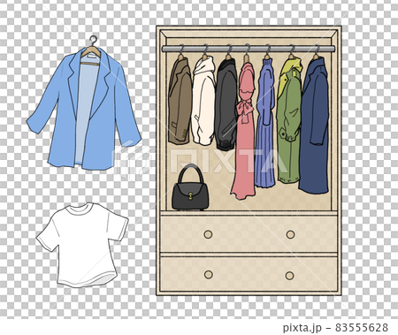 クローゼット_ワードローブと洋服 クローゼット_ワードローブと洋服 83555628