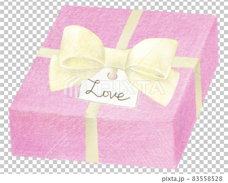 Pencil Drawing Gift Box Bow Stock Illustrations, Cliparts and