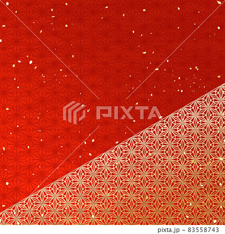 麻の葉模様 和風背景素材 麻の葉模様 和風背景素材 83558743