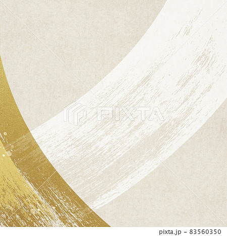 和紙と金箔のシンプルな和風背景素材のイラスト素材