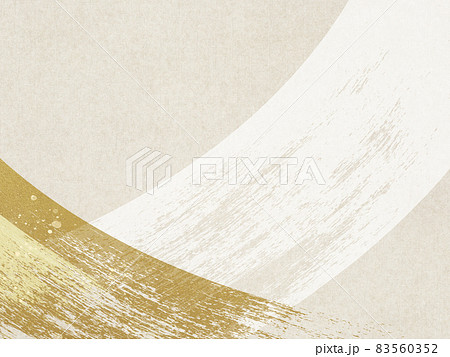 和紙と金箔のシンプルな和風背景素材のイラスト素材
