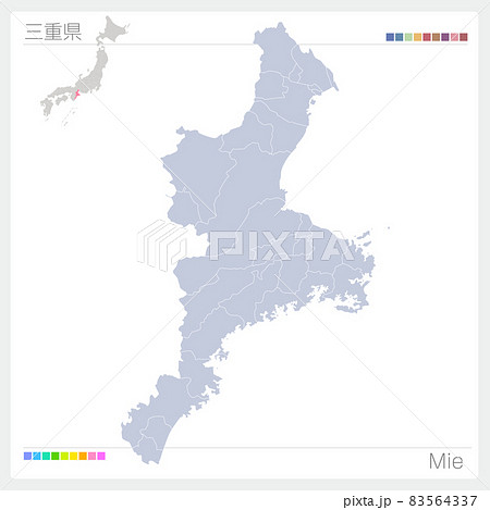 三重県の地図・Mie