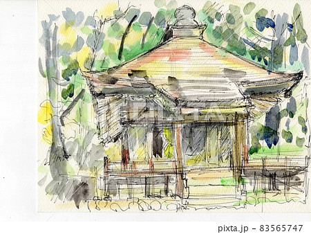 経堂平泉 水彩スケッチ 経堂平泉 水彩スケッチ 83565747