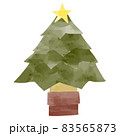 クリスマスツリー　手描きベクターイラスト 83565873