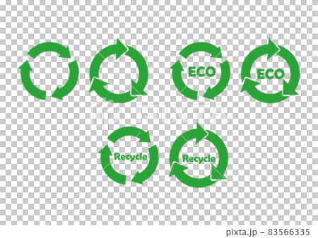 リサイクルマークのイラスト素材セット 83566335