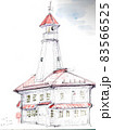 洋風建築物　水彩スケッチ 83566525