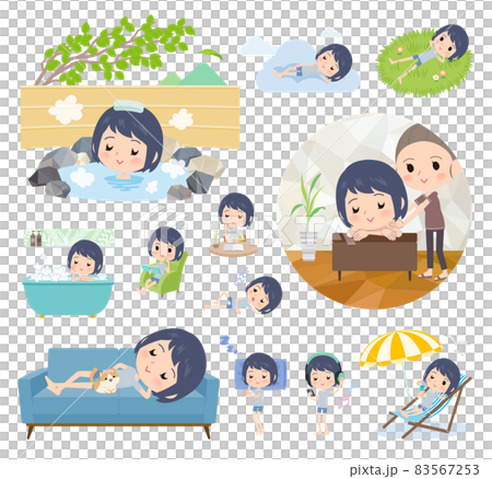 リラックスに関する無課金アバター女性のセット 83567253