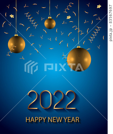 2022 Happy New Year background for your seasonal invitations, festive posters, greetings cards. 83567697