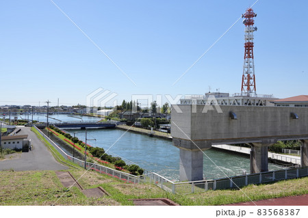 利根川から取水された武蔵水路 83568387