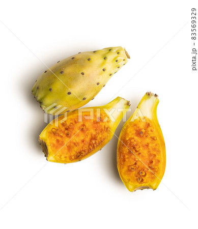 Raw prickly pears. Opuntia or indian fig cactus. Raw prickly pears. Opuntia or indian fig cactus. 83569329