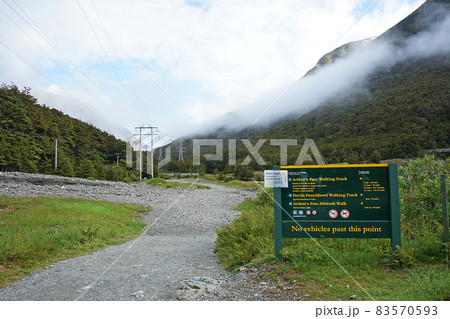 ニュージーランド　デビルズ・パンチボウル滝 83570593