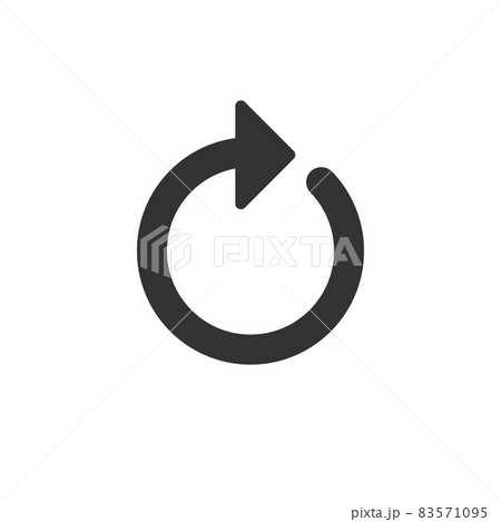 Refresh icon. Backup symbol arrow. Web update sign. Stock Vector illustration isolated on white background. 83571095