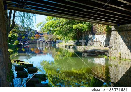 近江八幡　八幡堀　明治橋 83571681