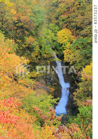 秋山郷の秋 蛇淵の滝 秋山郷の秋 蛇淵の滝 83573237