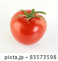 One Ripe red tomatoe on white 83573598