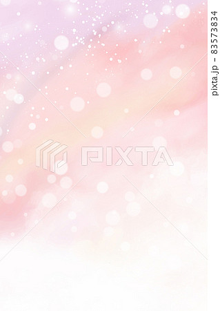 Pink watercolor cotton cloud background. Pastel fantasy sky backdrop template for wedding invitation, greeting card, banner or flyer. Vector illustration of fluffy candy clouds Pink watercolor cotton cloud background. Pastel fantasy sky backdrop template for wedding invitation, greeting card, banner or flyer. Vector illustration of fluffy candy clouds 83573834