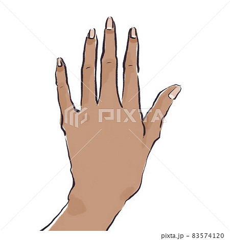 Hands, hands, fingers, (color) spread out on a... - Stock Illustration  [83574120] - PIXTA