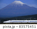 富士山と東海道新幹線N700S 83575451