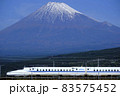 富士山と東海道新幹線N700 83575452