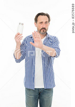 Being in good health. Senior man with refusal gesture Being in good health. Senior man with refusal gesture 83576689