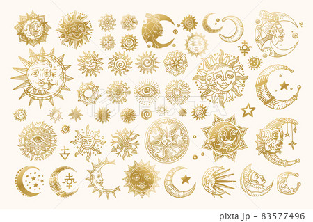 Collection of various occult symbols. Collection of various occult symbols. 83577496