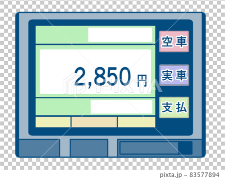タクシーの運賃メーター タクシーの運賃メーター 83577894