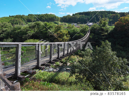 大分県 豊後大野市 原尻の滝 滝見橋 大分県 豊後大野市 原尻の滝 滝見橋 83578165